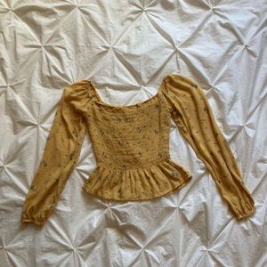 Off the shoulders floral top